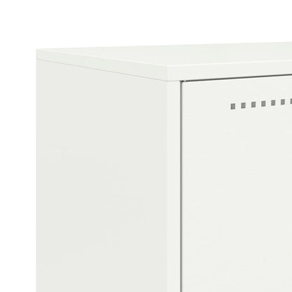 vidaXL Sideboard White 68.5x38.5x107 cm Steel