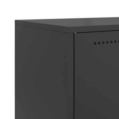 vidaXL Sideboard Black 68,5x38,5x123,5 cm Steel