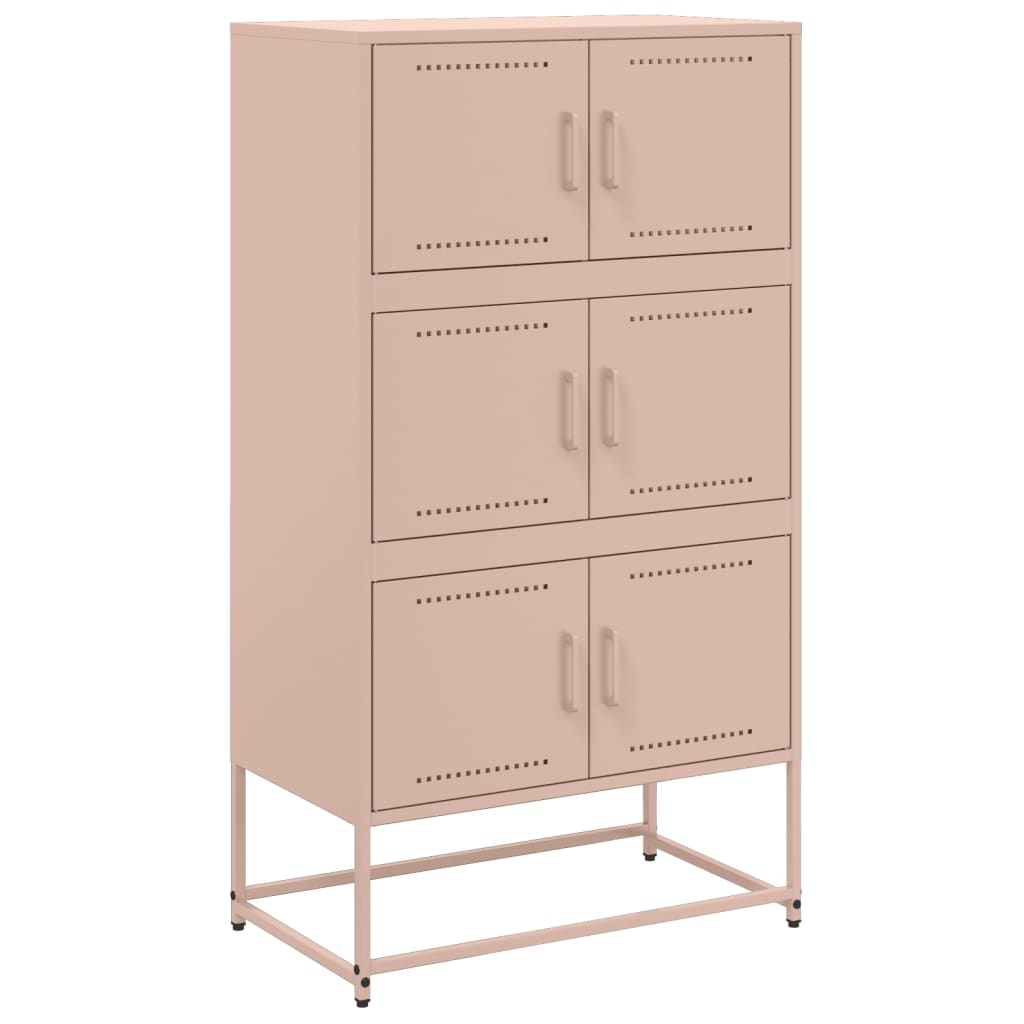 vidaXL Sideboard Pink 68,5x38,5x123,5 cm Steel