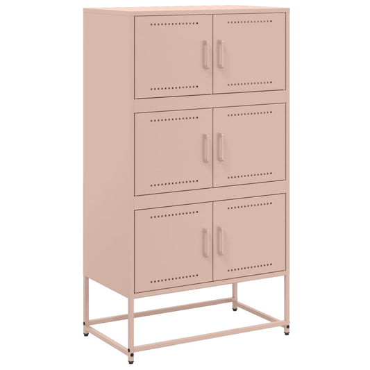 vidaXL Sideboard Pink 68,5x38,5x123,5 cm Steel