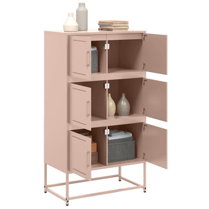 vidaXL Sideboard Pink 68,5x38,5x123,5 cm Steel