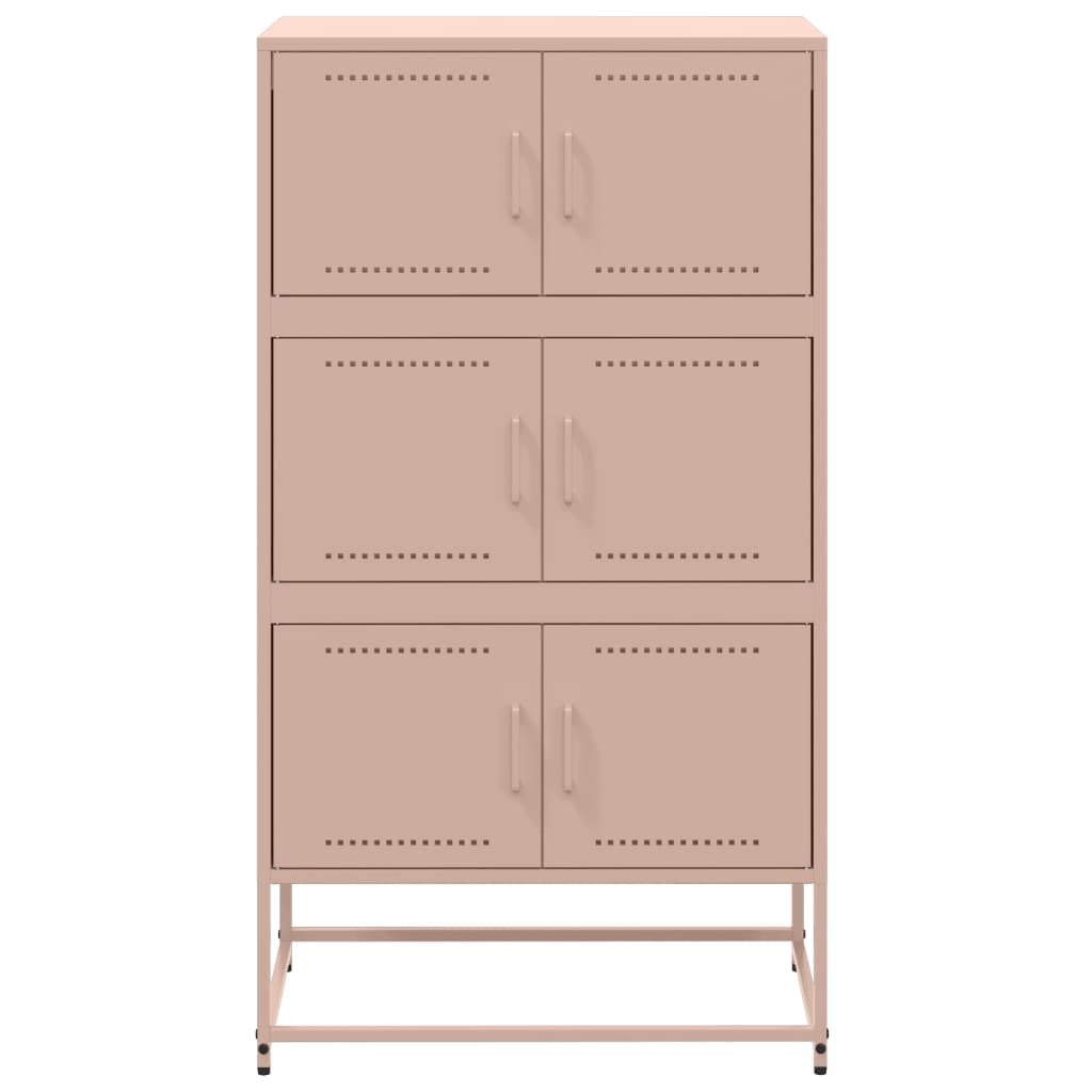 vidaXL Sideboard Pink 68,5x38,5x123,5 cm Steel