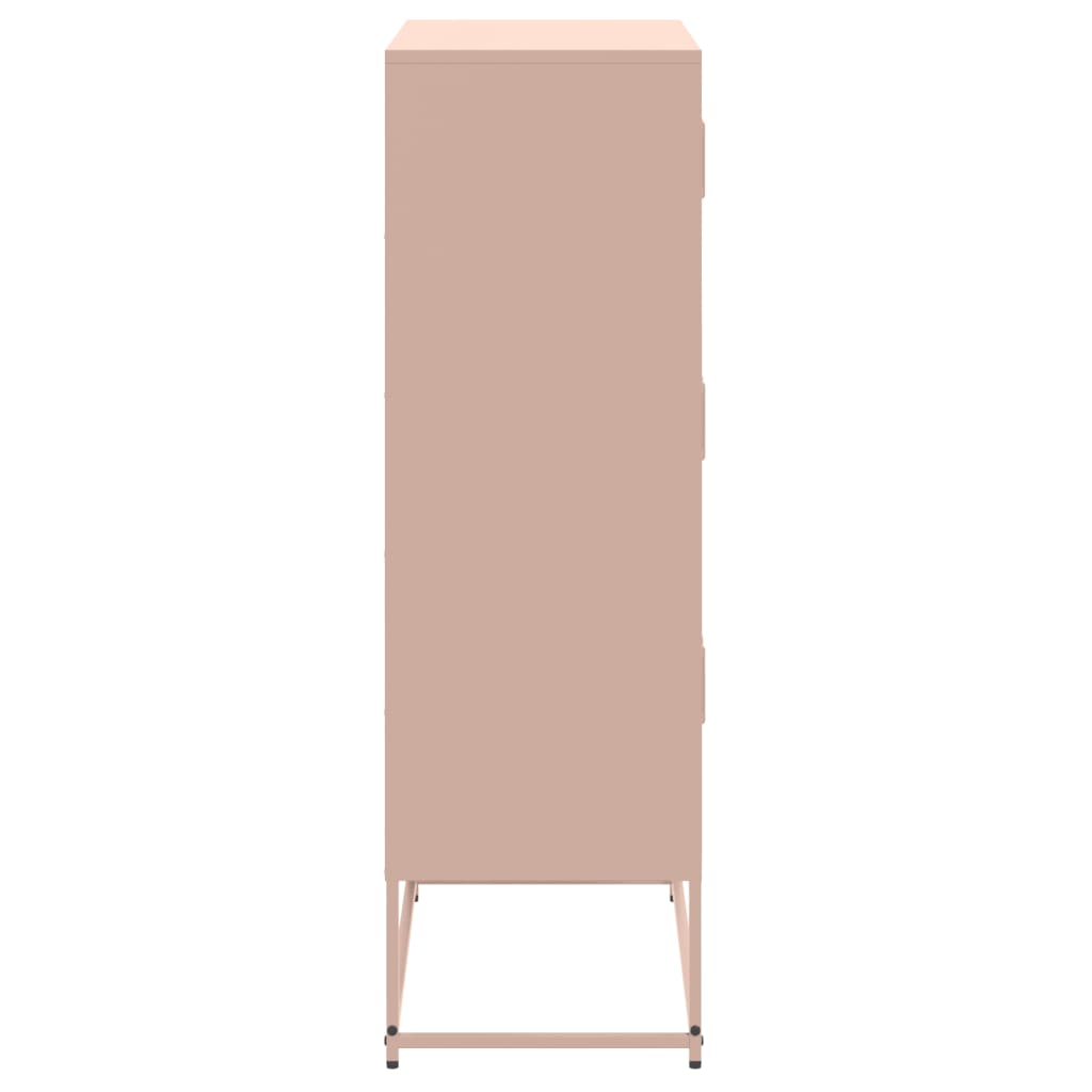 vidaXL Sideboard Pink 68,5x38,5x123,5 cm Steel