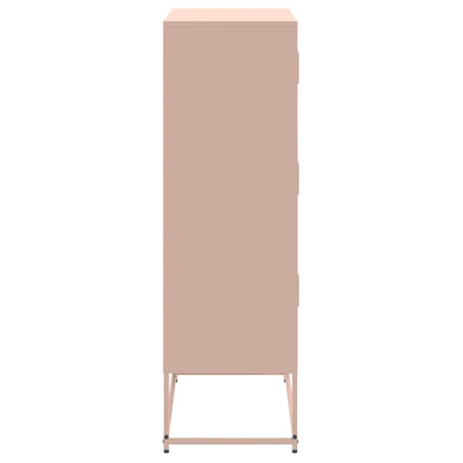 vidaXL Sideboard Pink 68,5x38,5x123,5 cm Steel