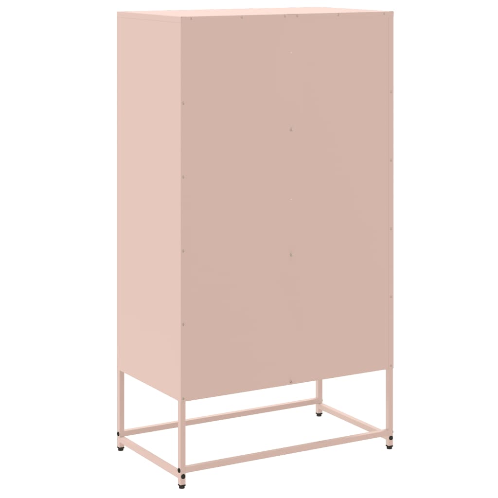 vidaXL Sideboard Pink 68,5x38,5x123,5 cm Steel