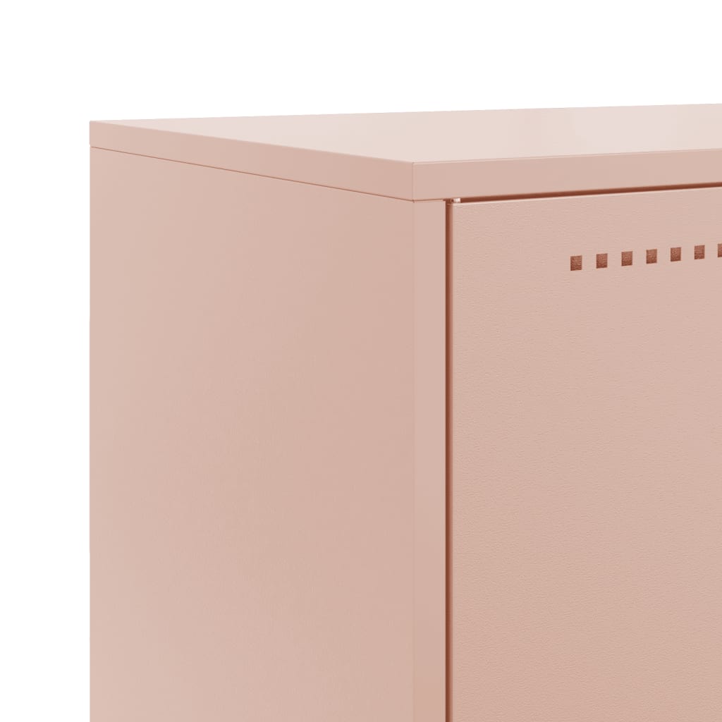 vidaXL Sideboard Pink 68,5x38,5x123,5 cm Steel