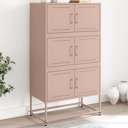 vidaXL Sideboard Pink 68,5x38,5x123,5 cm Steel