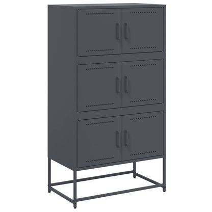 vidaXL Sideboard Anthracite 68,5x38,5x123,5 cm Steel