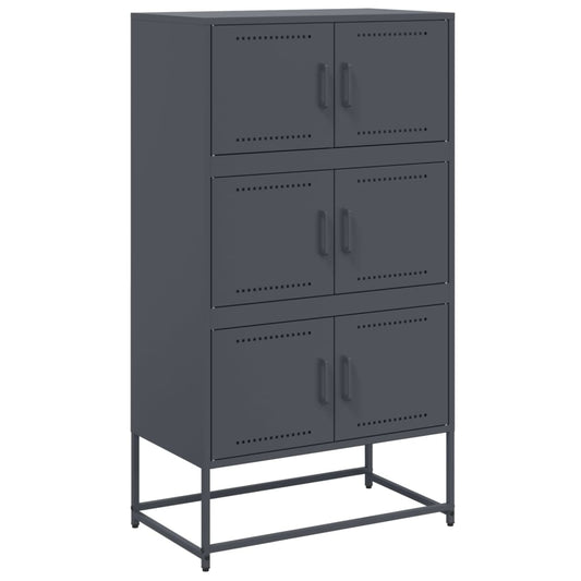 vidaXL Sideboard Anthracite 68,5x38,5x123,5 cm Steel