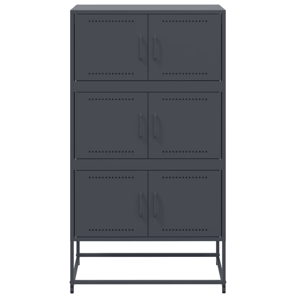 vidaXL Sideboard Anthracite 68,5x38,5x123,5 cm Steel