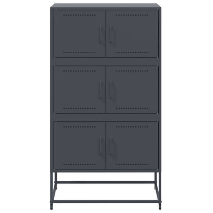 vidaXL Sideboard Anthracite 68,5x38,5x123,5 cm Steel
