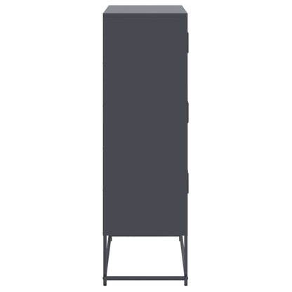 vidaXL Sideboard Anthracite 68,5x38,5x123,5 cm Steel