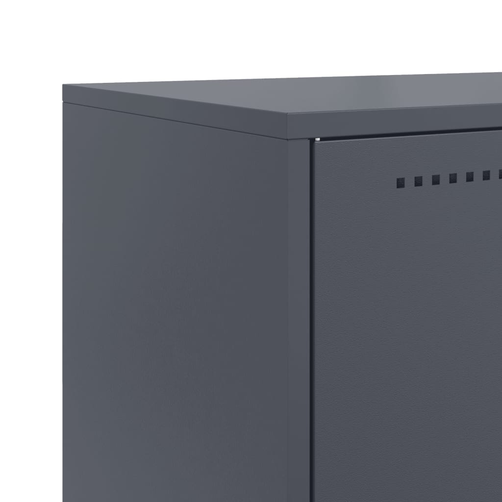 vidaXL Sideboard Anthracite 68,5x38,5x123,5 cm Steel