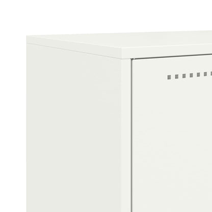 vidaXL Sideboard White 68,5x38,5x123,5 cm Steel