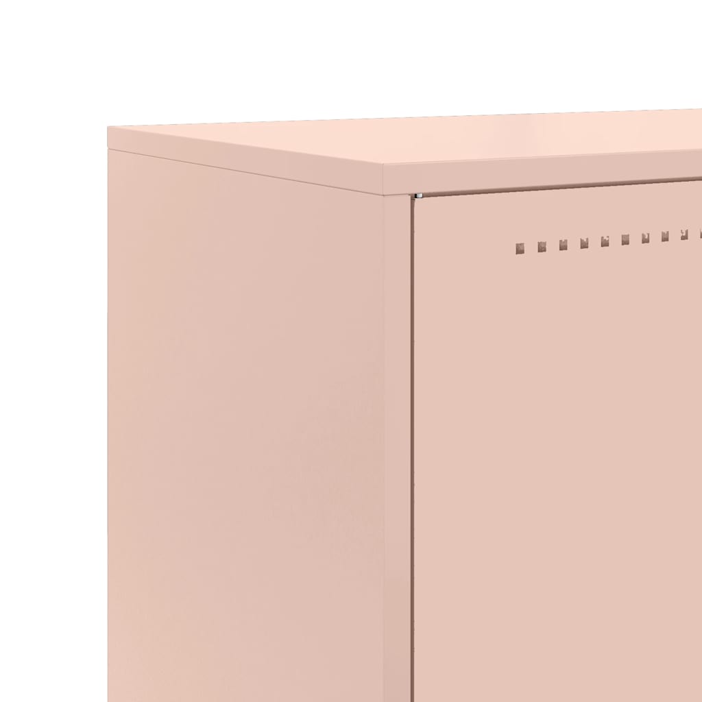 vidaXL Highboard Pink 68.5x38.5x123.5 cm Steel