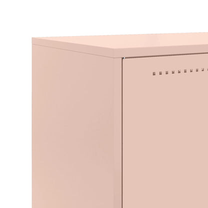 vidaXL Highboard Pink 68.5x38.5x123.5 cm Steel
