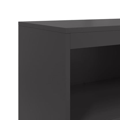 vidaXL Highboard Black 68,5x38,5x123,5 cm Steel