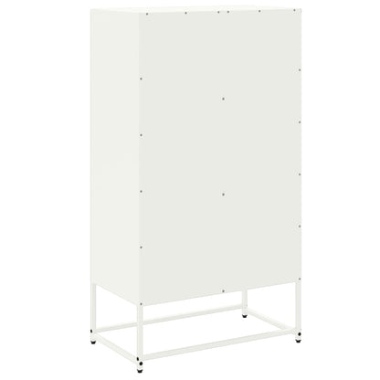 vidaXL Highboard White 68.5x38.5x123.5 cm Steel
