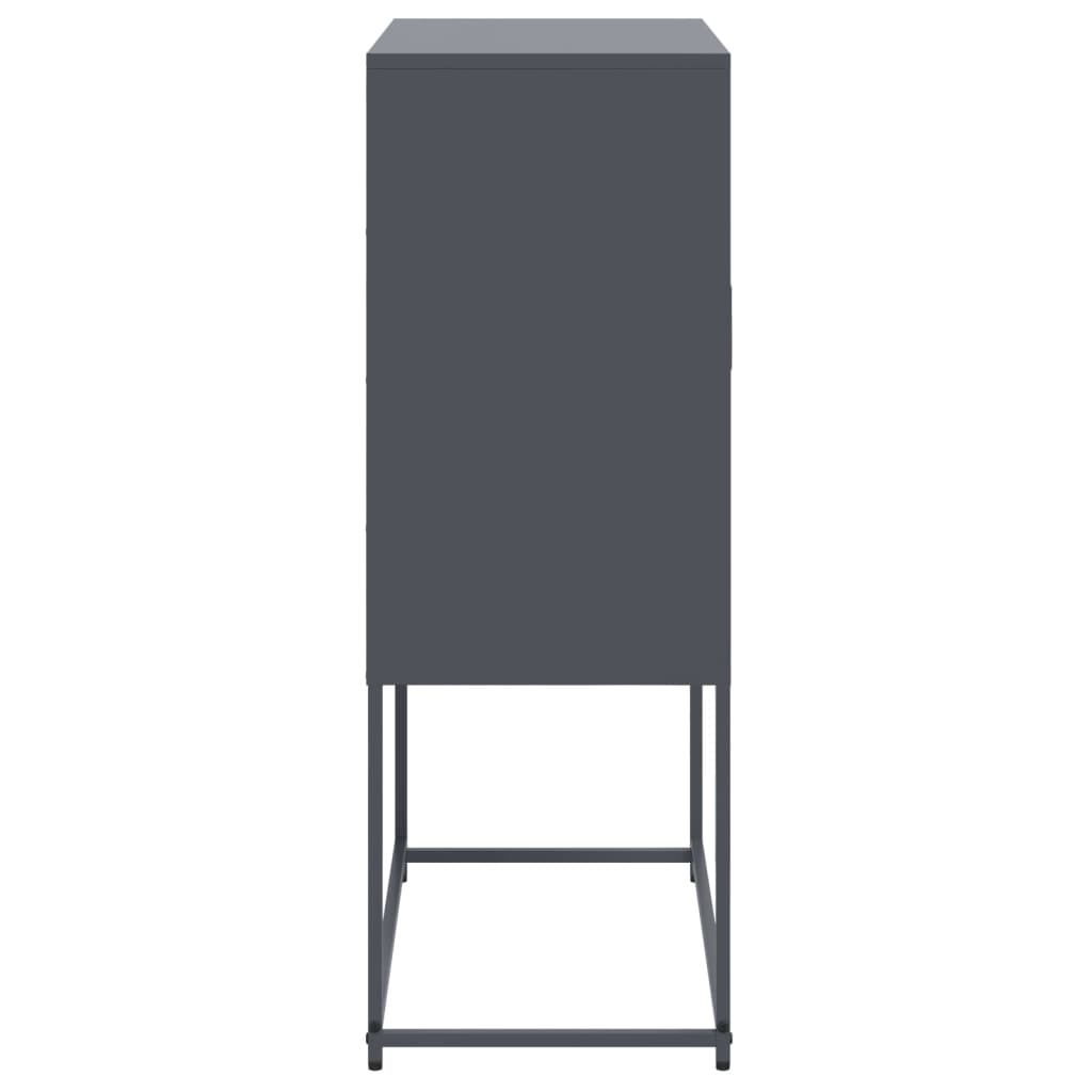 vidaXL Highboard Anthracite 68.5x38.5x107 cm Steel