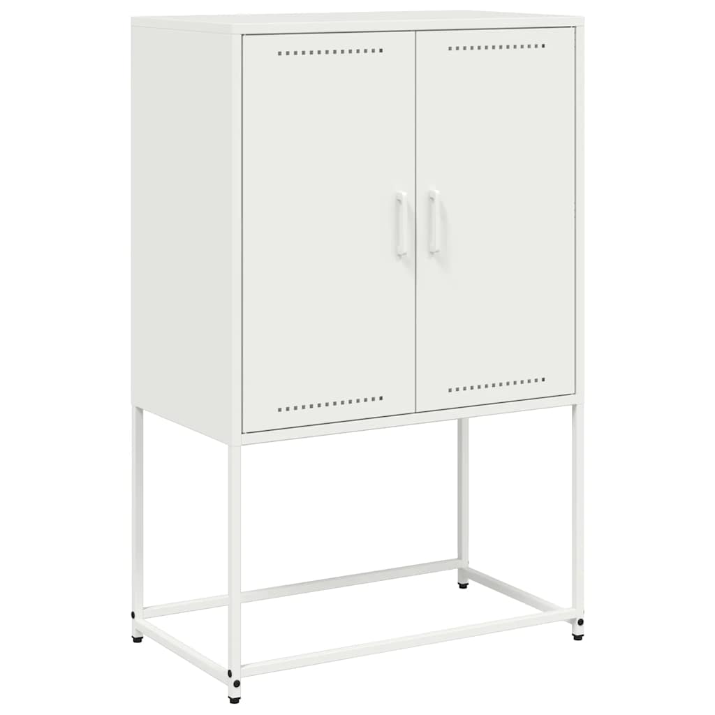 vidaXL Highboard White 68,5x38,5x107 cm Steel