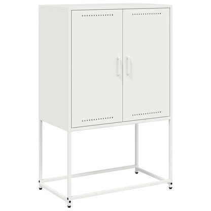 vidaXL Highboard White 68,5x38,5x107 cm Steel