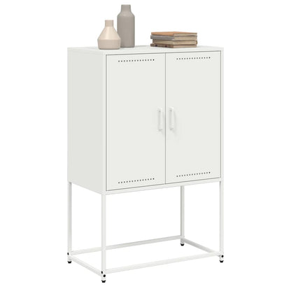 vidaXL Highboard White 68,5x38,5x107 cm Steel