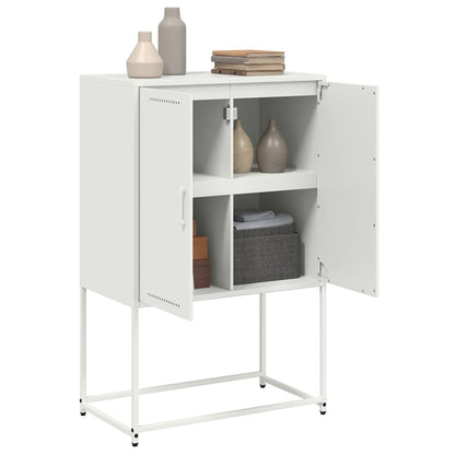 vidaXL Highboard White 68,5x38,5x107 cm Steel