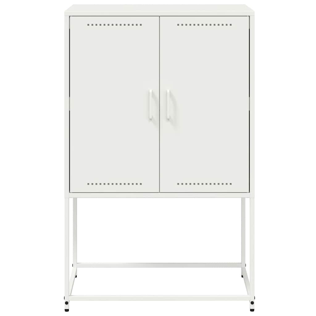 vidaXL Highboard White 68,5x38,5x107 cm Steel