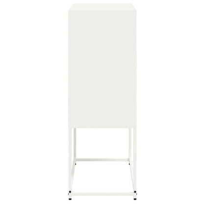 vidaXL Highboard White 68.5x38.5x107 cm Steel