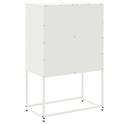 vidaXL Highboard White 68,5x38,5x107 cm Steel