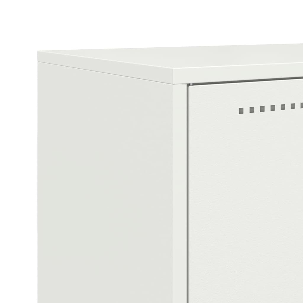 vidaXL Highboard White 68,5x38,5x107 cm Steel