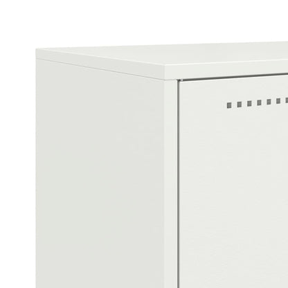 vidaXL Highboard White 68,5x38,5x107 cm Steel