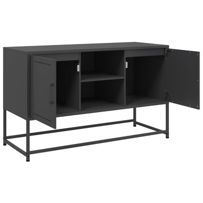 vidaXL TV Cabinet Black 100,5x39x60,5 cm Steel
