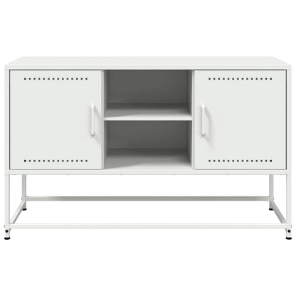 vidaXL TV Cabinet White 100.5x39x60.5 cm Steel