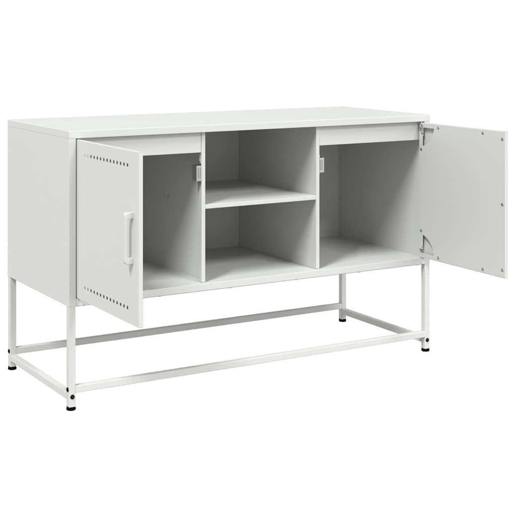 vidaXL TV Cabinet White 100.5x39x60.5 cm Steel