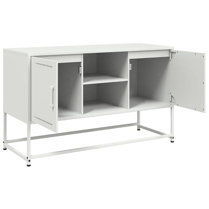 vidaXL TV Cabinet White 100.5x39x60.5 cm Steel