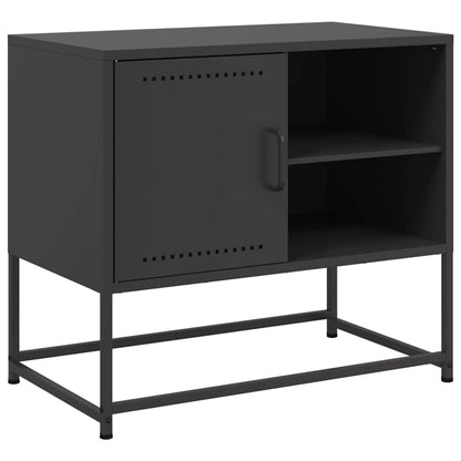 vidaXL TV Cabinet Black 68x39x60,5 cm Steel