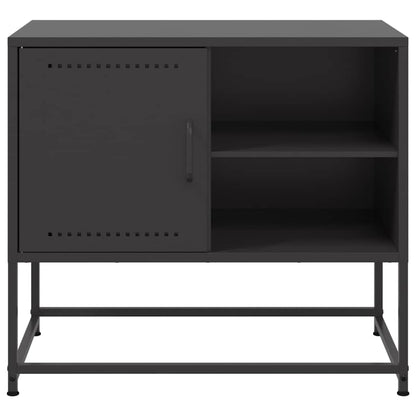 vidaXL TV Cabinet Black 68x39x60,5 cm Steel