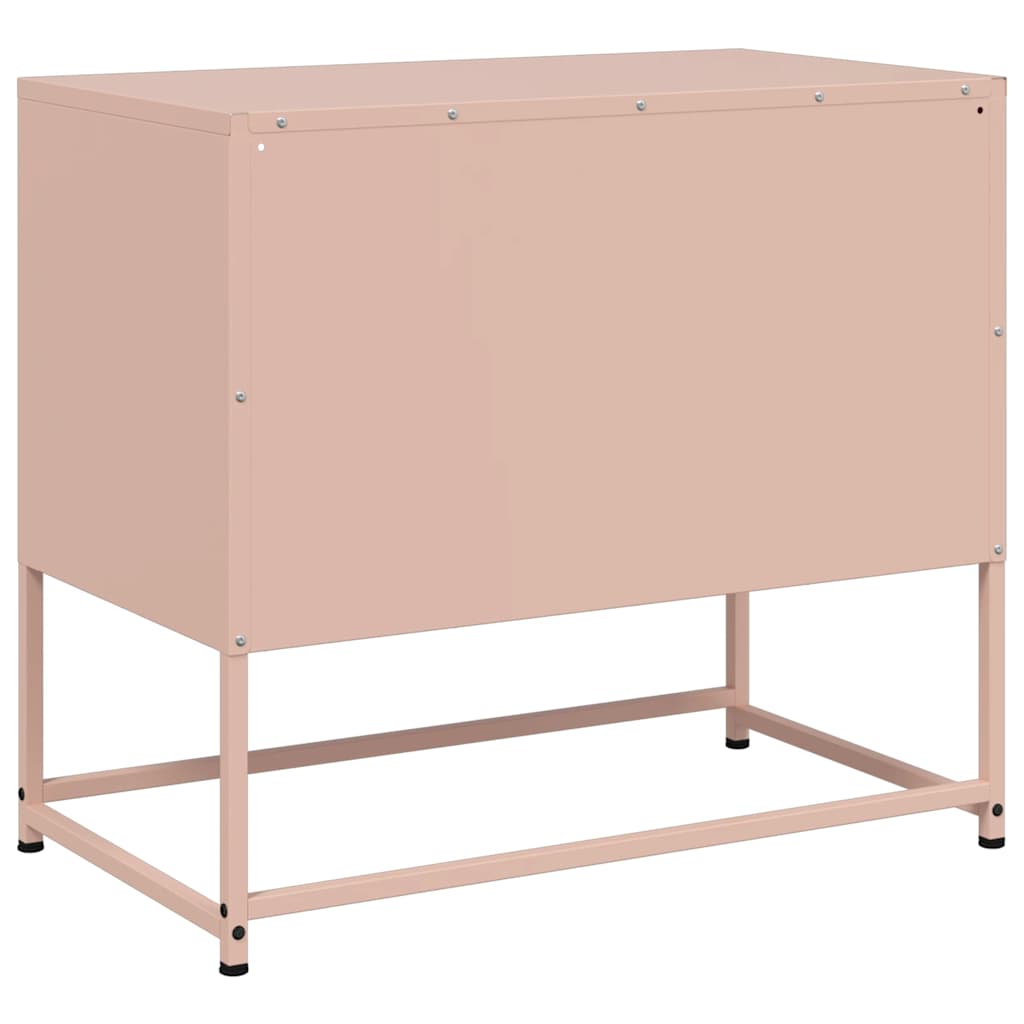 vidaXL TV Cabinet Pink 68x39x60.5 cm Steel