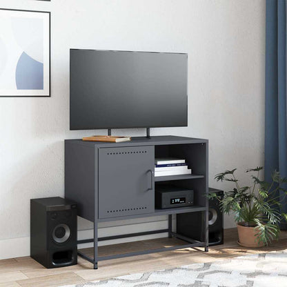 vidaXL TV Cabinet Anthracite 68x39x60.5 cm Steel