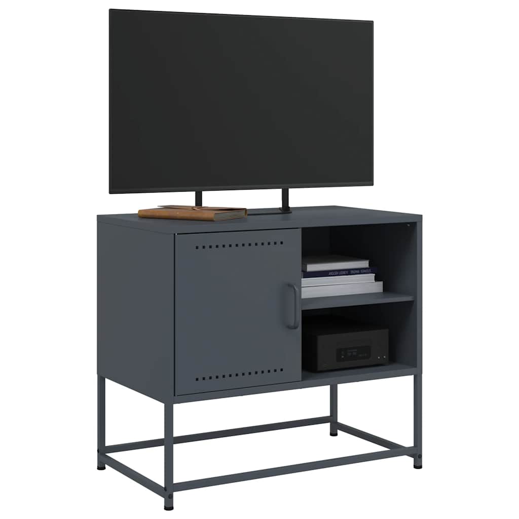 vidaXL TV Cabinet Anthracite 68x39x60.5 cm Steel
