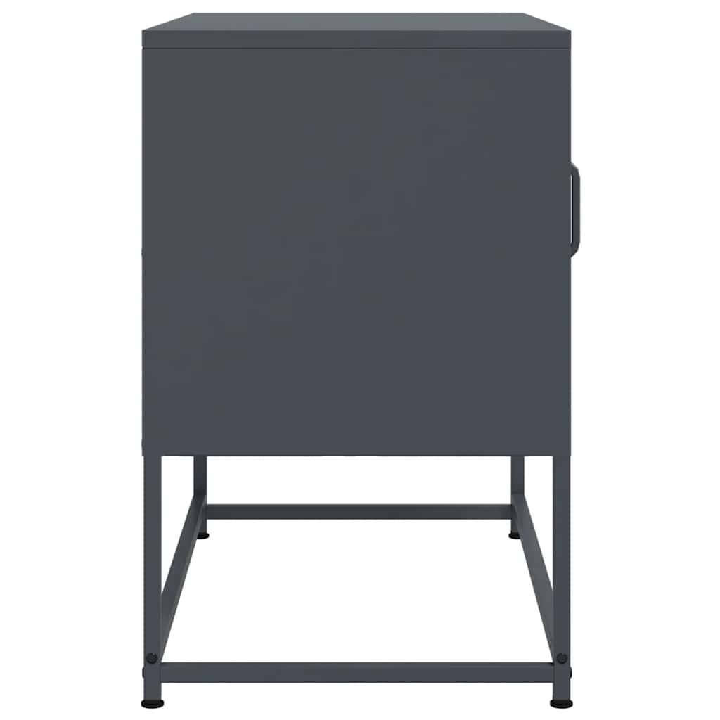 vidaXL TV Cabinet Anthracite 68x39x60.5 cm Steel
