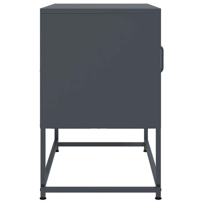 vidaXL TV Cabinet Anthracite 68x39x60.5 cm Steel