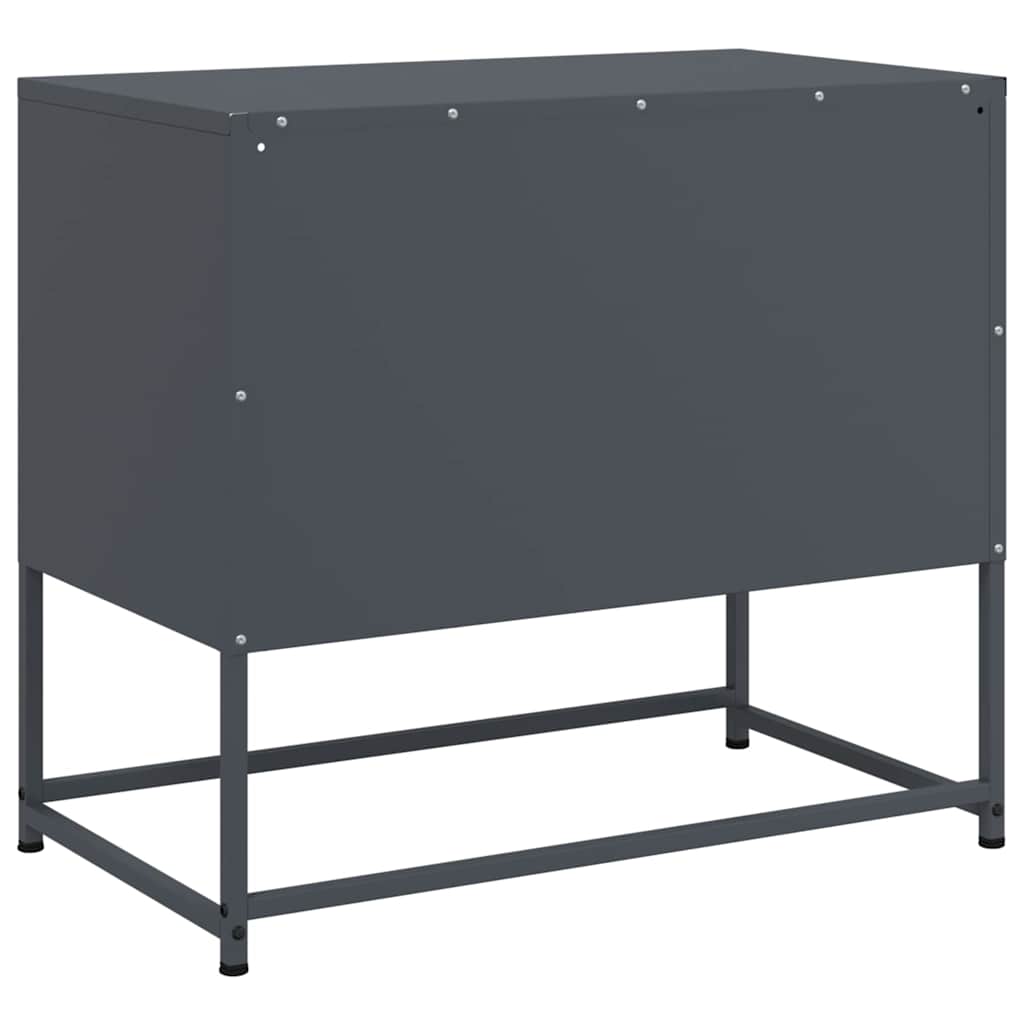 vidaXL TV Cabinet Anthracite 68x39x60.5 cm Steel