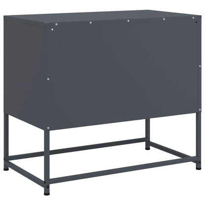 vidaXL TV Cabinet Anthracite 68x39x60.5 cm Steel