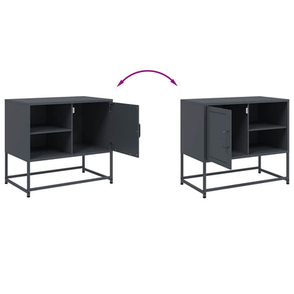 vidaXL TV Cabinet Anthracite 68x39x60.5 cm Steel
