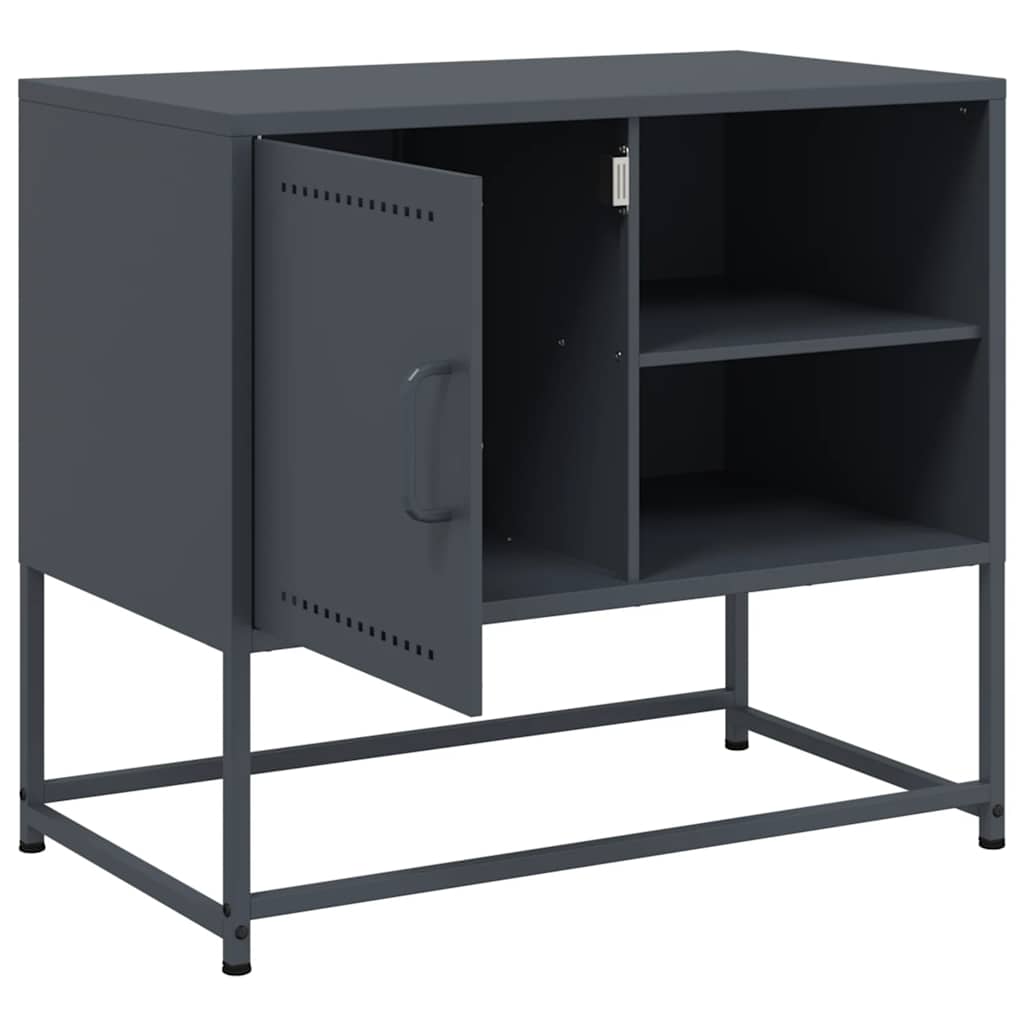 vidaXL TV Cabinet Anthracite 68x39x60.5 cm Steel