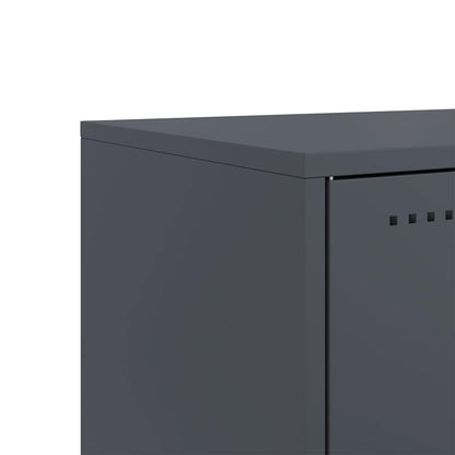 vidaXL TV Cabinet Anthracite 68x39x60.5 cm Steel