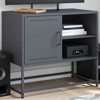 vidaXL TV Cabinet Anthracite 68x39x60,5 cm Steel