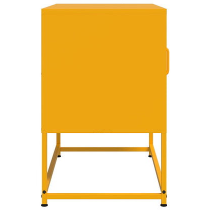 vidaXL TV Cabinet Mustard Yellow 68x39x60,5 cm Steel